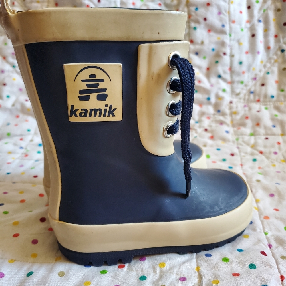 Kamik raingame infant boots size 5.